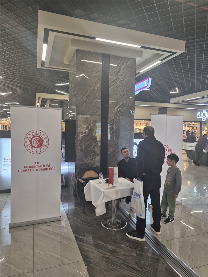 15-21 Mart Tüketiciyi Koruma Haftası Kapsamında Mersin Sayapark Avm de stant Kurularak Vatandaşlar Bilinçlendirilmiştir.
